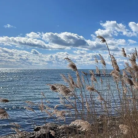 Traumblick Rugen- Gemutliches Mit Traumhaftem Meerblick, Kamin, Privater Sauna Und Schwimmbadnutzung Alt Reddevitz